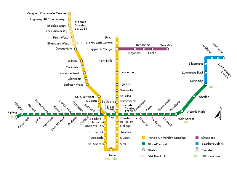 File:TTC Subway map.png